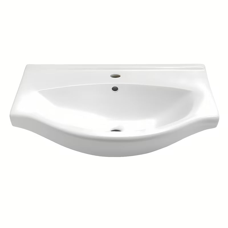 Biała ceramiczna umywalka meblowa Naturel Pro 70x51 cm z otworem na pro baterię pośrodku