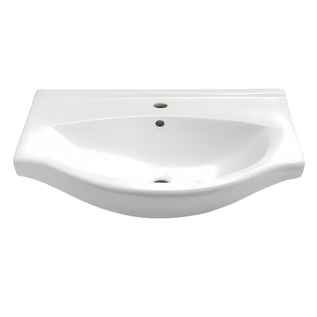 Biała ceramiczna umywalka meblowa Naturel Pro 70x51 cm z otworem na pro baterię pośrodku
