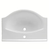 Biała ceramiczna umywalka meblowa Naturel Pro 70x51 cm z otworem na pro baterię pośrodku
