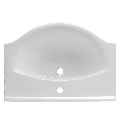 Biała ceramiczna umywalka meblowa Naturel Pro 70x51 cm z otworem na pro baterię pośrodku