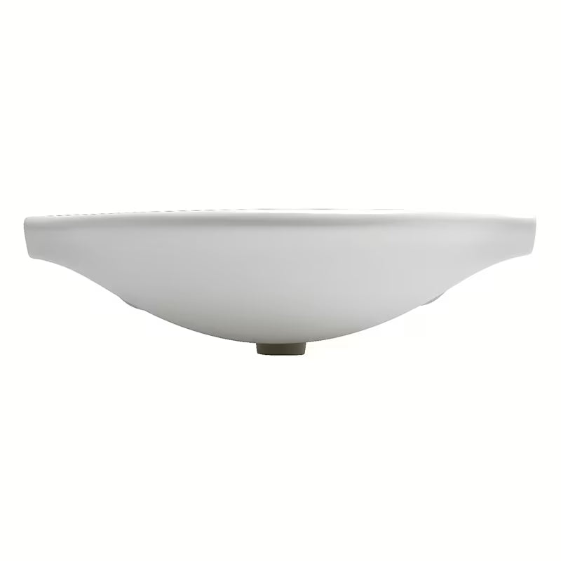 Biała ceramiczna umywalka meblowa Naturel Pro 70x51 cm z otworem na pro baterię pośrodku