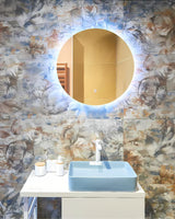 Okrągłe LUSTRO led Naturel Project 80x80 cm z matą przeciwmgielną i klasą szczelności IP44