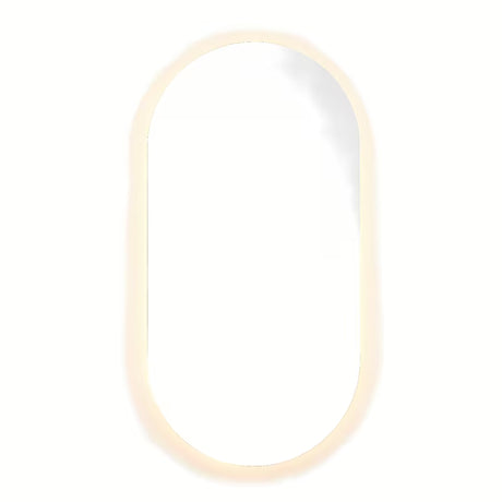 Owalne LUSTRO led Naturel Project 60x120 cm z sensorem z matą przeciwmgielną
