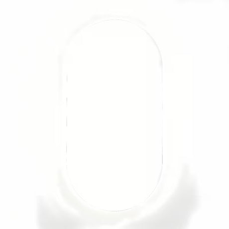 Owalne LUSTRO led Naturel Project 40x80 cm z matą przeciwmgielną i sterowaniem dotykowym