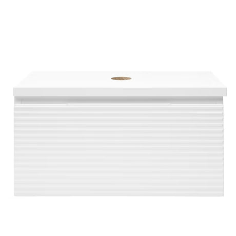 Wisząca szafka pod umywalkę Naturel Savona 98x43x44,8 cm w białym połysku