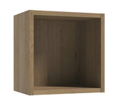 Brązowy regałowy wiszący pojemnik Naturel Stilla do łazienki o wymiarach 30x30x20 cm