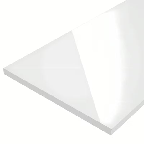 Biały połysk blat maskujący Naturel Stilla z laminatu pro wykończenie szafki łazienkowe