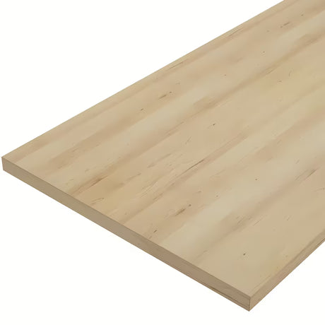 Brązowy blat maskujący Naturel Stilla z laminatu w dekorze buk truflowy pro zestaw łazienkowy