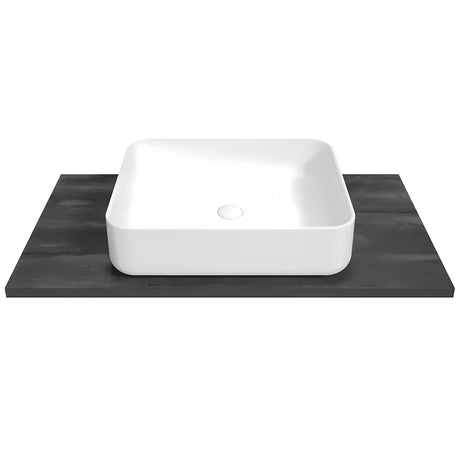Czarny blat maskujący Naturel Stilla z laminatu pro meble łazienkowe