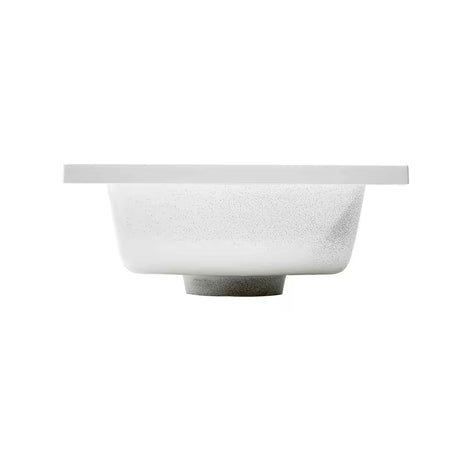 Biała meblowe mała umywalka Naturel Verona 40 x 22 cm z lanego marmuru z otworem pro baterię