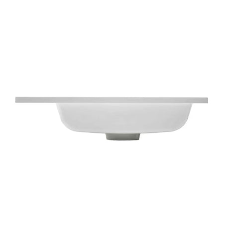 Biała meblowe mała umywalka Naturel Verona 40 x 22 cm z lanego marmuru z otworem pro baterię