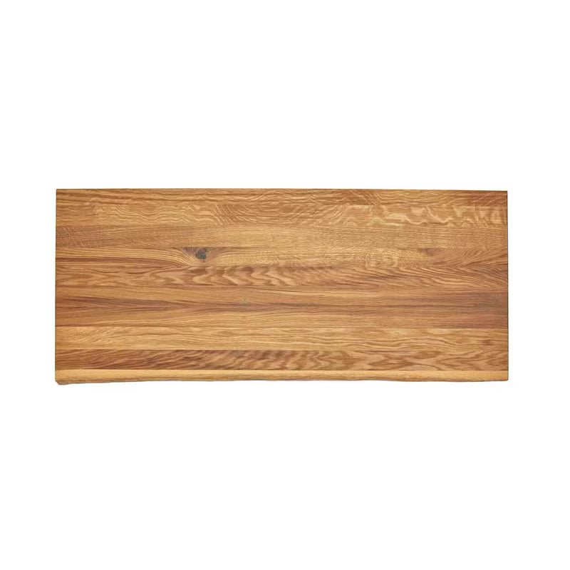 Blat z litego dębu blat łazienkowy  Naturel Wood w matowym, transparentnym wykończeniu olejowanym