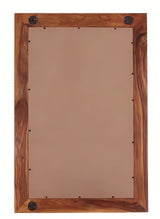 Wiszące lustro Naturel Wood 60x90 cm z litego palisandru w ciepłych brązowych tonacjach