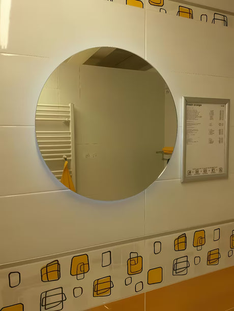 Okrągłe LUSTRO led Naturel 60x60 cm do łazienki, IP44, z zimnym białym światłem 6000 K