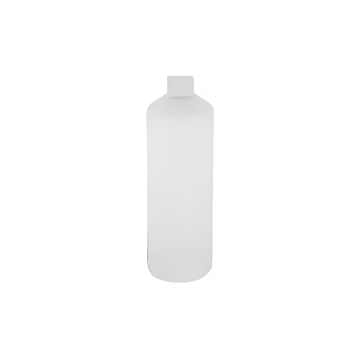 Biały pojemnik zapasowy do dozownika do zabudowy Nimco o pojemności 350 ml.
