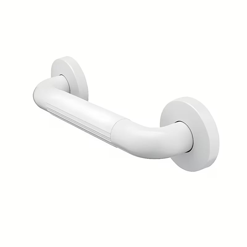 Biały plastikowy uchwyt Nimco do wanny lub kabiny prysznicowej