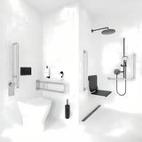 Nierdzewny uchwyt Nimco pro bezprogowe MISKA wc do prysznice, wanny i MISKA wc jako bezpieczne podparcie.