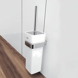 SZCZOTKA do Wc Nimco Kibo w wykończeniu chrom z ceramicznym pojemnikiem