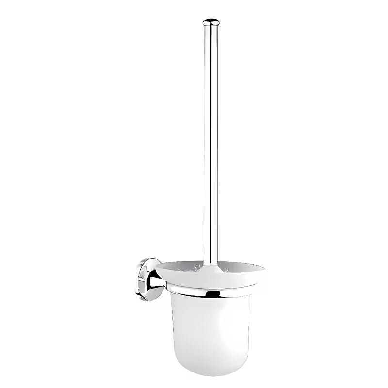 Nimco Monolit SZCZOTKA do Wc w chromie z pojemnikiem z matowego szkła
