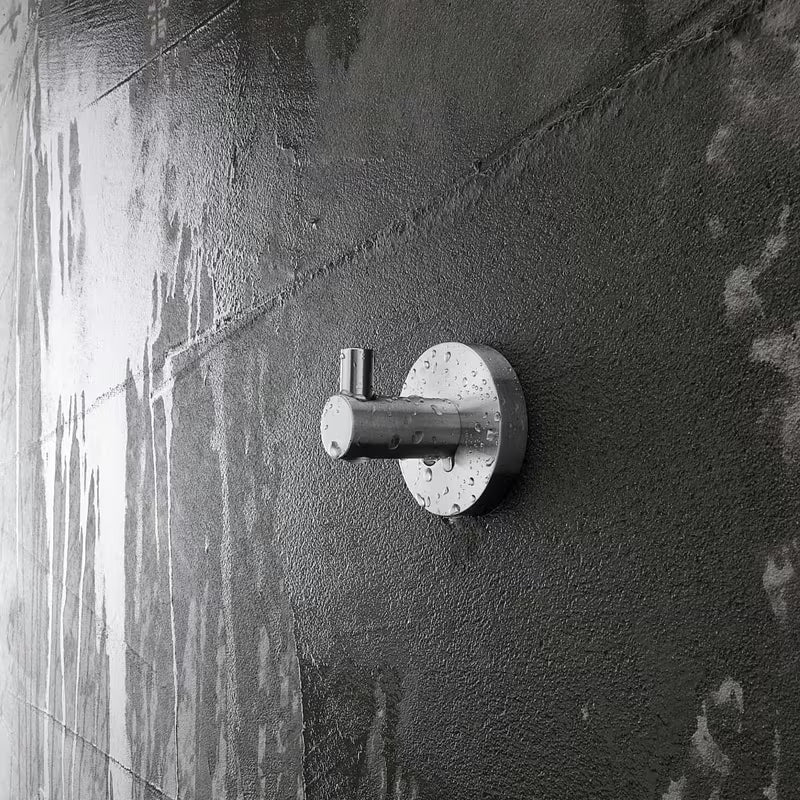Nimco Unix prosty haczyk ze szczotkowanej stali nierdzewnej do łazienki