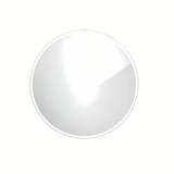 Okrągłe łazienkowe lustro LED Nimco z podświetleniem obwodowym, średnica 80 cm.