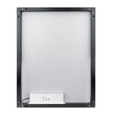 Nimco podświetlane LUSTRO led 60x80 cm w czarnym wykończeniu, z oświetleniem po obwodzie