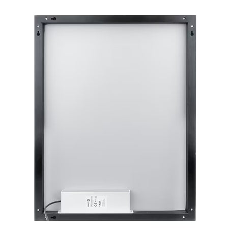 Nimco podświetlane LUSTRO led 60x80 cm w czarnym wykończeniu, z oświetleniem po obwodzie