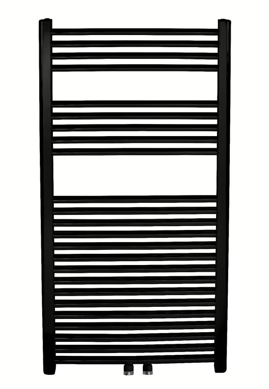 Kombinowany grzejnik łazienkowy Novaservis w kolorze czarnym, wymiar 60x160 cm
