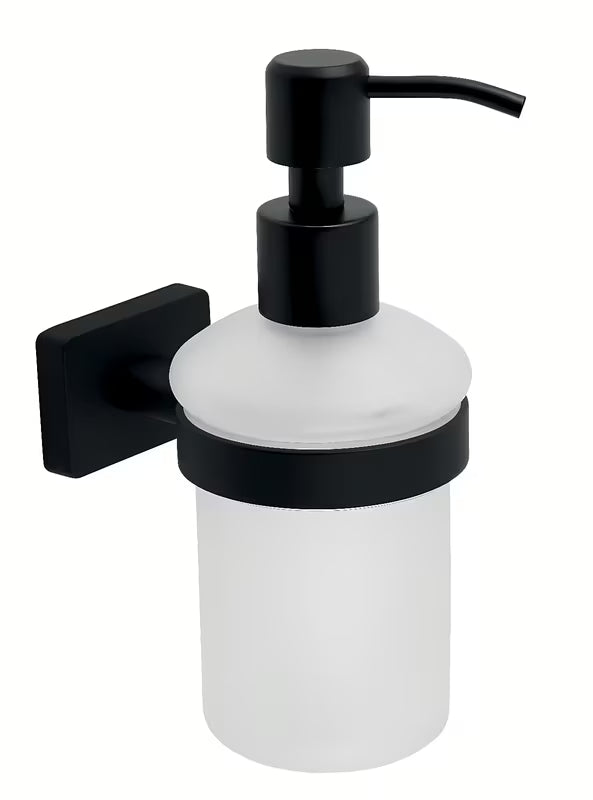 Novaservis Ferro Greta dozownik do mydła w czarnym macie do łazienki