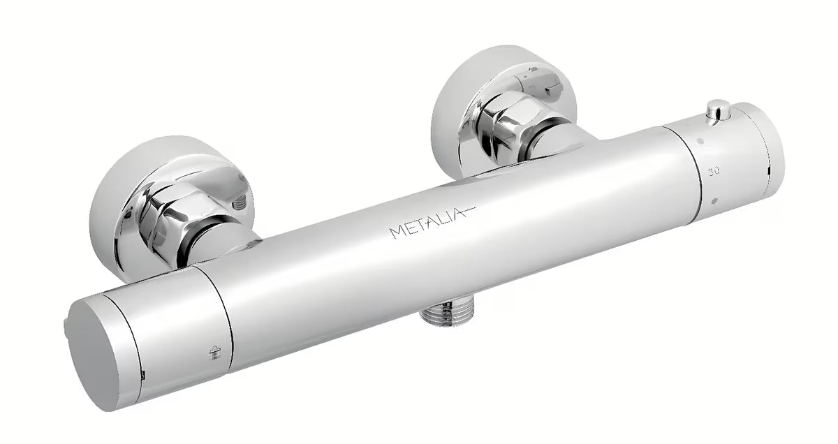 Novaservis Metalia 54 termostatyczna bateria prysznicowa w wykończeniu chrom z dolnym wyjściem wody