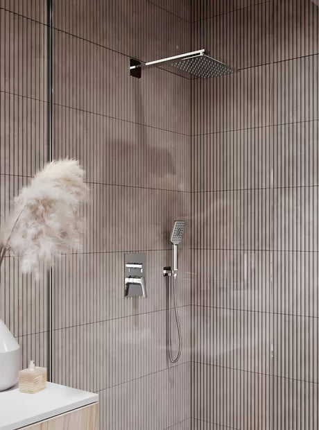 Novaservis Metalia 54 podtynkowy system prysznicowy w chromie z deszczownicą 300x200 mm i rączką prysznicową