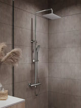 Novaservis Metalia 54 system prysznicowy z baterią termostatyczną w chromie z deszczownicą 300x200 mm