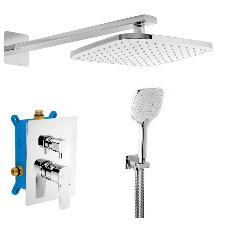 Novaservis Metalia 58 podtynkowy system prysznicowy w chromie z baterią dźwigniową i 3 funkcjami