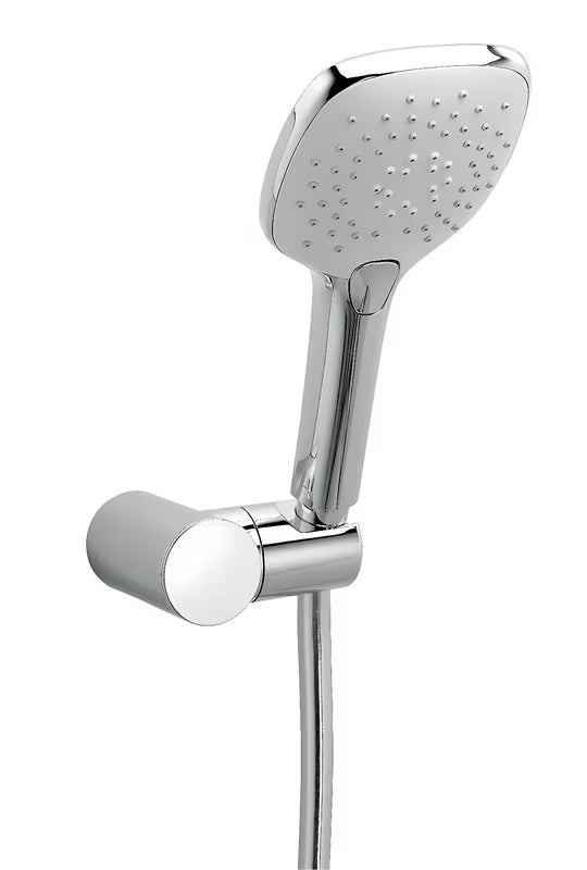 Chromowany zestaw wannowy Novaservis z główką prysznicową z trzema strumieniami i wężem 150 cm Anti-twist.