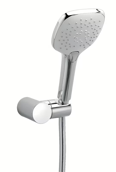 Chromowany zestaw wannowy Novaservis z główką prysznicową z trzema strumieniami i wężem 150 cm Anti-twist.