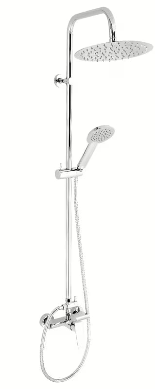 Novaservis Tina system prysznicowy w chromie z baterią ścienną