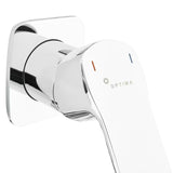 Optima Cube Way podtynkowa bateria umywalkowa w wykończeniu chrom z elastycznym perlatorem
