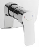 Optima Cube Way podtynkowa prysznicowa i bateria wannowa w wykończeniu chrom z dźwignią