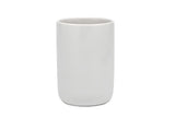 Biały ceramiczny uchwyt na szczoteczki Optima Daira o prostym, ponadczasowym wzornictwie