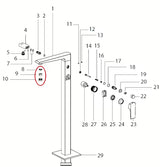 Perlator Optima pro do napowietrzania strumienia i oszczędzania wody podczas korzystania z baterii
