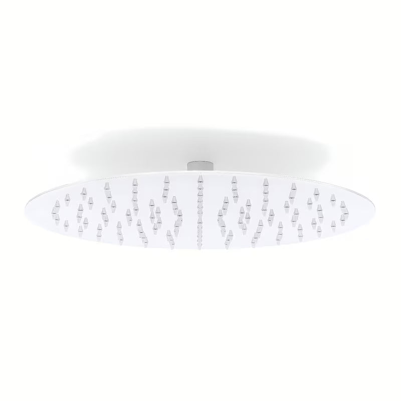 Okrągła mosiężna deszczownica  Optima Chrome o średnicy 30 cm, wykończenie chrom.