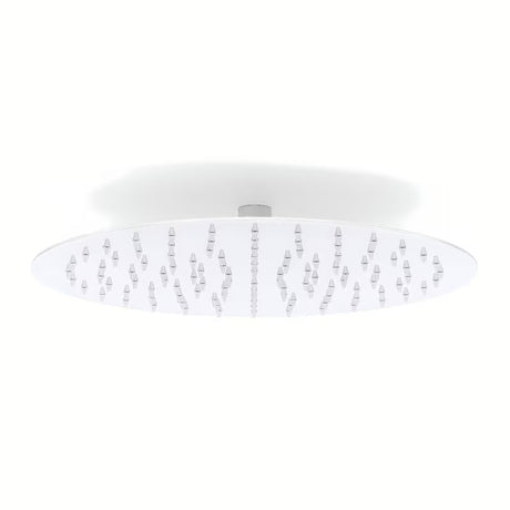 Okrągła mosiężna deszczownica  Optima Chrome o średnicy 30 cm, wykończenie chrom.