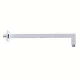 Ramię prysznicowe Optima Chrome o kwadratowym designie, długość 40 cm, pro deszczownicy.