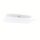 Mosiężna deszczownica  Optima Chrome o kanciastym designie, wymiar 34x22 cm