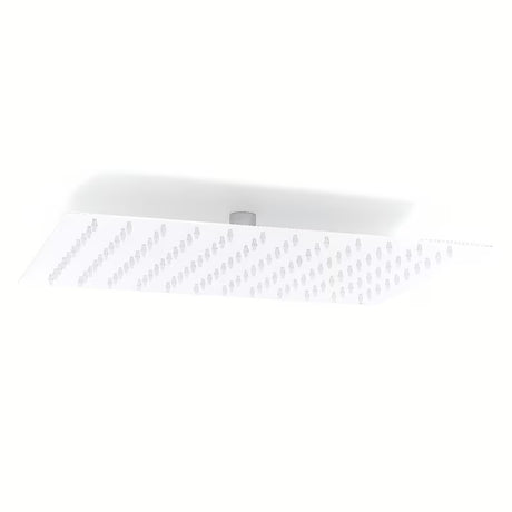 Mosiężna deszczownica  Optima Chrome o kanciastym designie, wymiar 34x22 cm