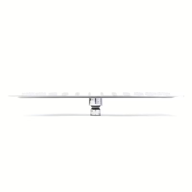 Mosiężna deszczownica  Optima Chrome o kanciastym designie, wymiar 34x22 cm