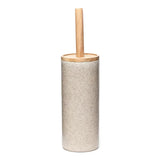 SZCZOTKA do Wc Optima Poly w odcieniu light-limestone z polyresinu i drewna