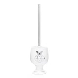 Biała ceramiczna wolnostojący  SZCZOTKA do Wc Optima Provence do łazienki w stylu prowansalskim.