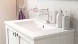 Biały ceramiczny dozownik do mydła Optima Provence pro do łazienki w stylu francuskiej Prowansji.