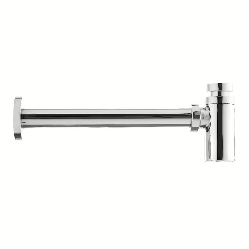 Chromowany designowy syfon umywalkowy Optima Chrome o średnicy 32 mm pro nowoczesnej łazienki.